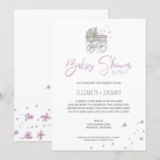 Baby Shower de transporte de bebés por invitación 