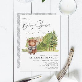 Baby Shower de vaca de color Highland