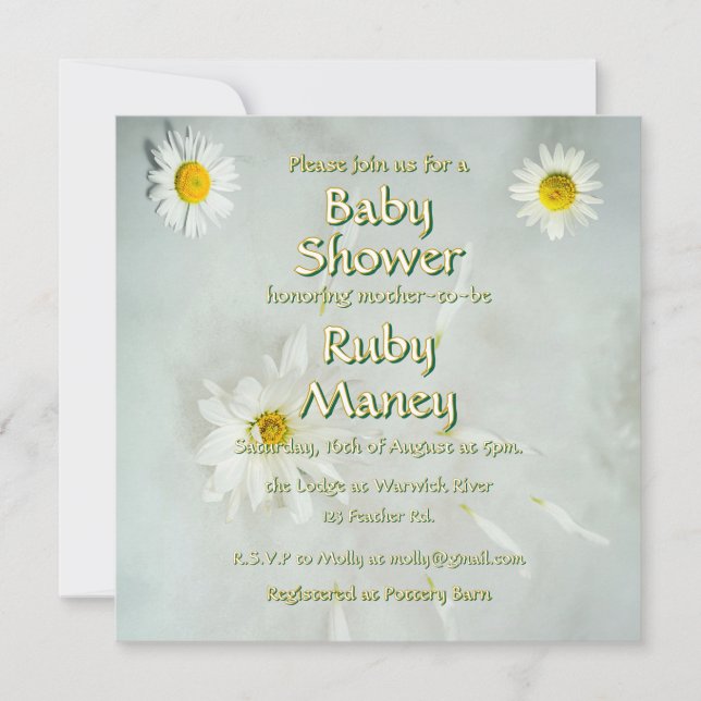 Baby Shower de White Daisies (Anverso)