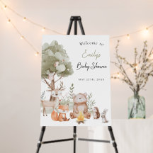 Baby Shower de Woodland Animals