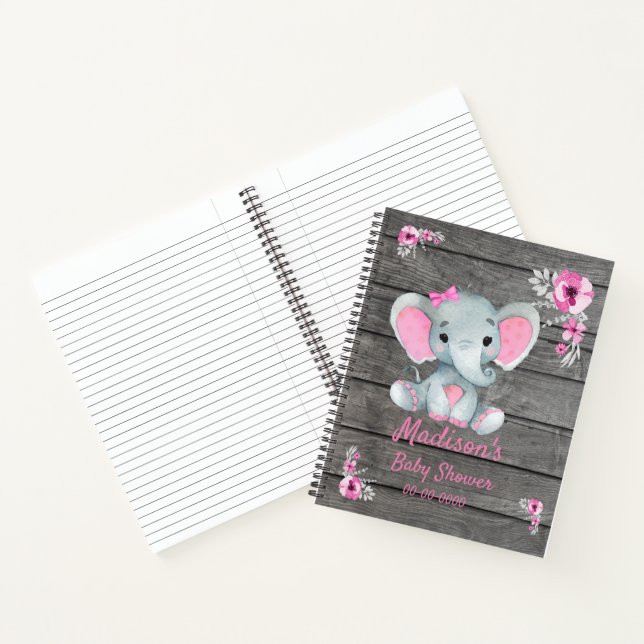 Baby Shower del libro Elephant Hues Pink (Interior)
