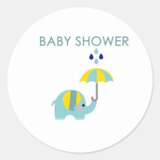 Baby Shower Elephant Pegatina