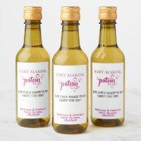 Baby Shower Favor Baby Making Potion Pink Mini