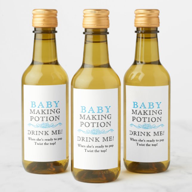 Baby Shower Favorito Baby Making Potion Sky Blue M (Botellas)