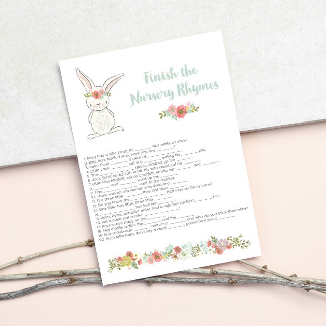 Baby Shower Finalizar La Tarjeta De Juego De Los R (Subido por el creador)