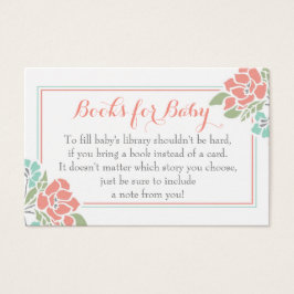 Baby Shower floral trae una solicitud de libro
