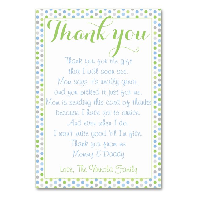 Baby Shower Gracias a tu bebé (Anverso)