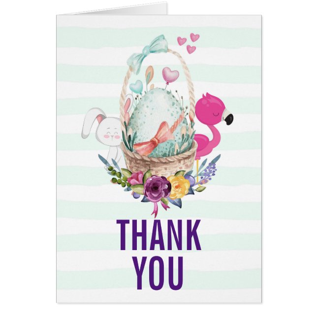Baby Shower Gracias Huevo de nidificación con Flam (Frente)