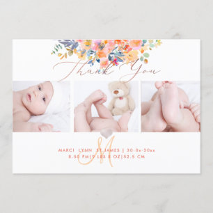 Baby Shower Gracias por el anuncio de nacimiento d