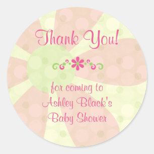 Baby Shower Gracias Por Favorecer A Los Pegatinas 