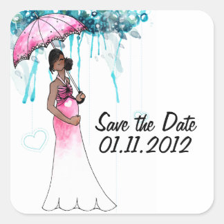 Baby Shower Guardar los Pegatinas de fechas