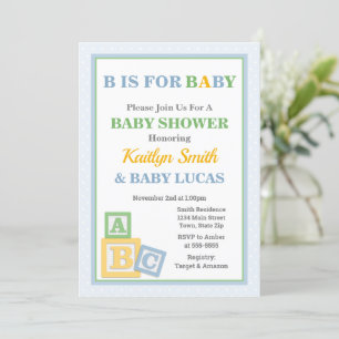 BABY SHOWER Invitación a Baby Shower neutral de AB