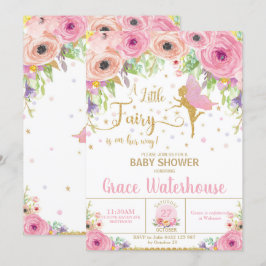 Baby Shower Invitación de hadas Baby Shower Floral