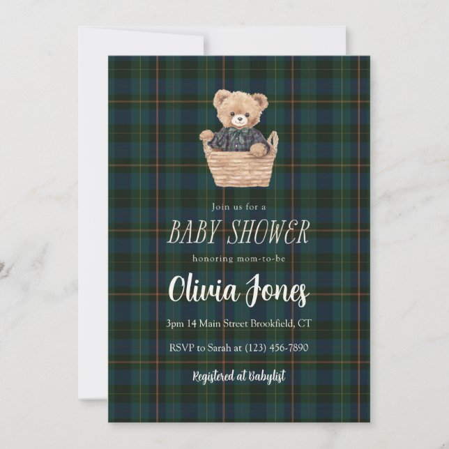 Baby Shower Invitation Card (Anverso)