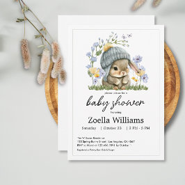 Baby Shower Invitation Sweet Little Bunny