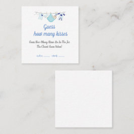 Baby Shower moderno adivina cuántas tarjetas de be