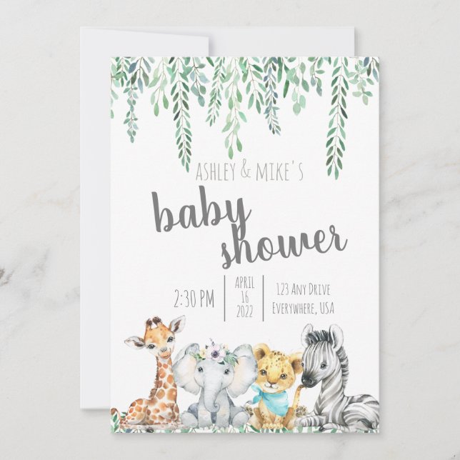 Baby Shower Neutral de Género (Anverso)