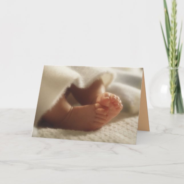 Baby Shower o Invitación de pies pequeños (Anverso)