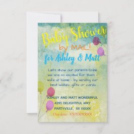 Baby Shower por Mail Daisies Balloons Invitación