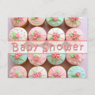 Baby Shower - postal de las magdalenas