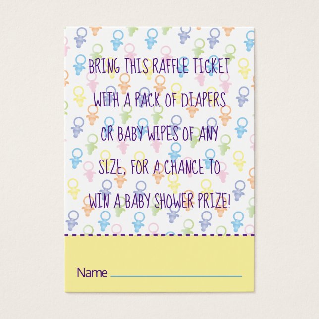 Baby Shower Raffle Ticket (Frente)