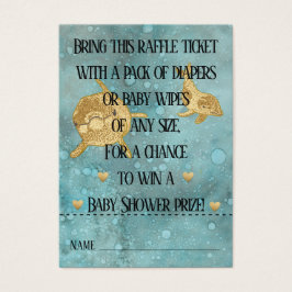 Baby Shower Raffle Ticket/Dolphin Mommy & Baby
