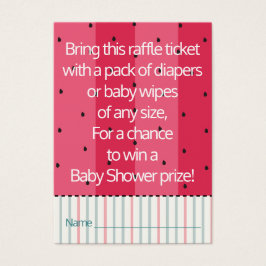 Baby Shower Raffle Ticket/La sandía de los paragua