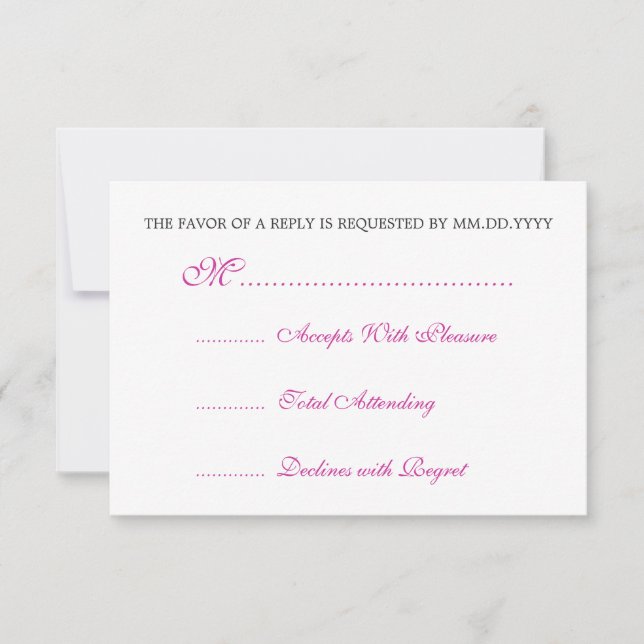 Baby Shower RSVP de cinta de opciones de vídeo ros (Anverso)