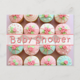 Baby Shower - Tarjeta postal Cupcakes
