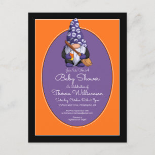 BABY SHOWER Tarjeta postal de invitación de Gnom