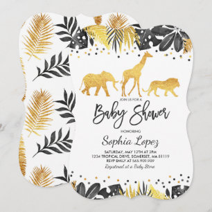 Baby Shower tropical de la invitación a Baby Showe