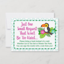 Baby Shower Tropical Toucan Trae Una Tarjeta De Li