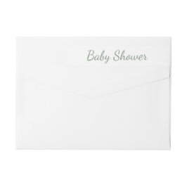 Baby Shower verde simple