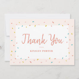 Baby Sprinkle baby ducha nota de agradecimiento