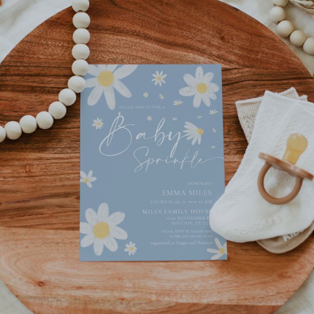 Baby Sprinkle, invitación de Baby Shower Daisy Blu (Subido por el creador)