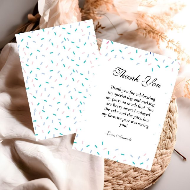 Baby Sprinkles Neutral Baby Shower Gracias tarjeta (Subido por el creador)