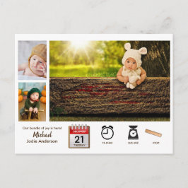 BABY STATS Collage de fotos Invitación Iconos mode