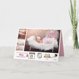 BABY STATS ICONOS + FOTOS Invitación Chica de Navi