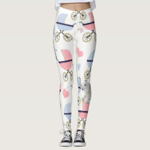 Baby Stroller Stork Pink & Blue Elephant Leggings