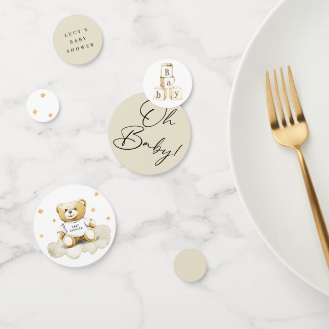 Baby Teddy Bear Baby Shower Table Confetti (Grupo)