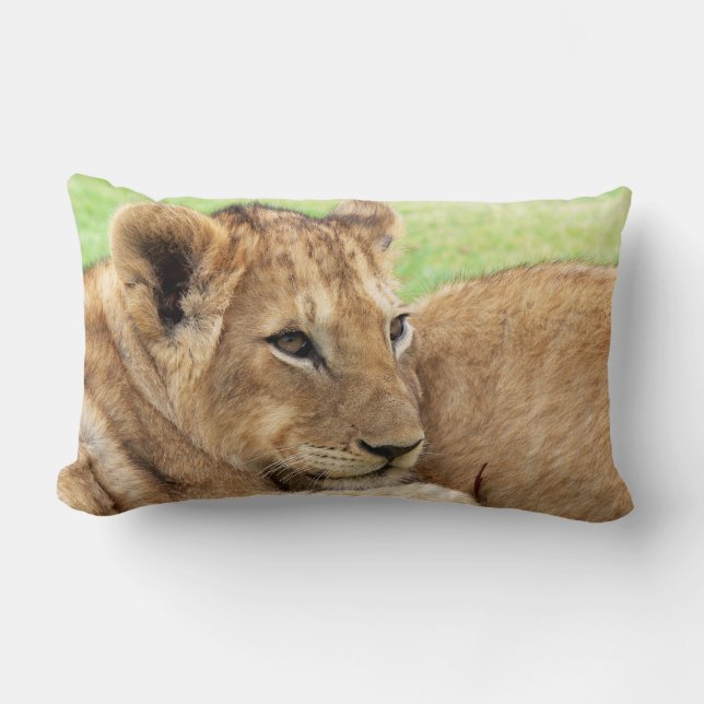 Baby Tiger personalizado lanzar almohada (Anverso)