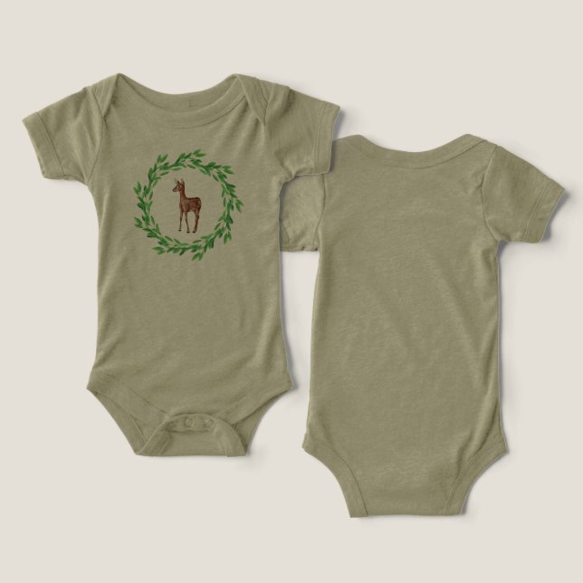 Baby Unisex Cotton Bodysuit (Diseño Anverso y Reverso)