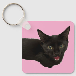 Baby Zina - llavero de gato negro lindo