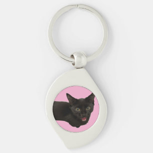 Baby Zina - llavero de gato negro lindo