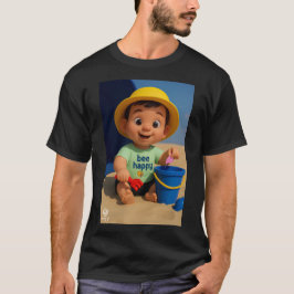 babyJoy Serie 9 #3: ¡Abeja Feliz! Camiseta para Ho