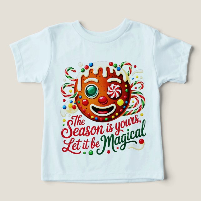 Baby's Cute Gingerbread Man First Christmas (Diseño delantero )