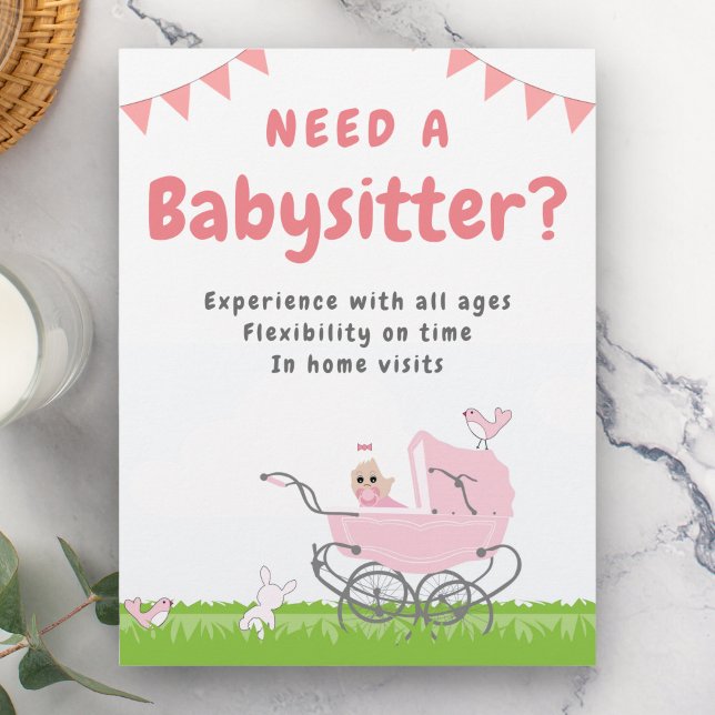 Babysitter Flyer (Subido por el creador)