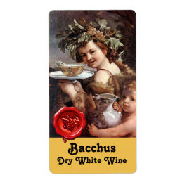 BACCHUS CON GRIETAS Y SELLO DE CERO ROJO DE VINO B