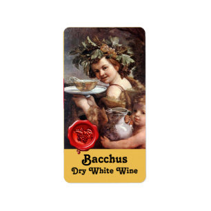 BACCHUS CON GRIETAS Y SELLO DE CERO ROJO DE VINO B