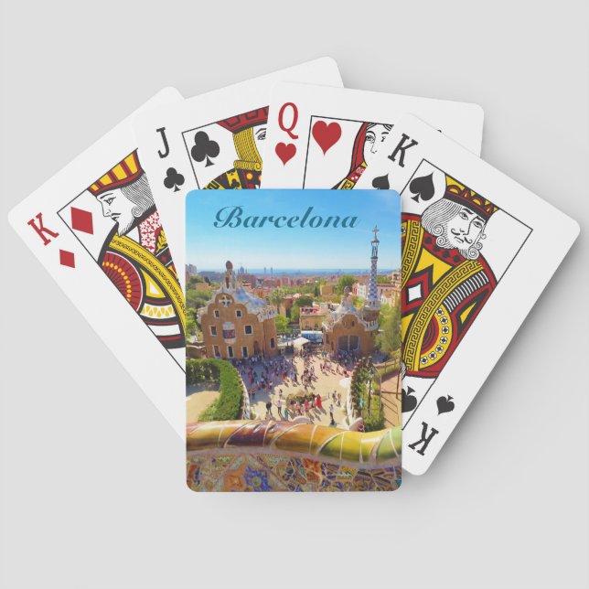 Bacelona Park Guell, Cartas Clásicas de Juego (Reverso)